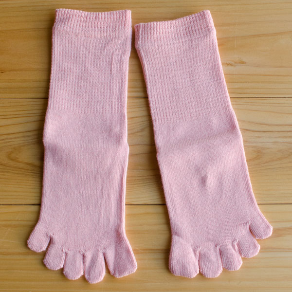 杉山ニット工業 EM5本指ソックス子ども用 16〜18cm サーモンピンク 【在庫限りで販売終了】
