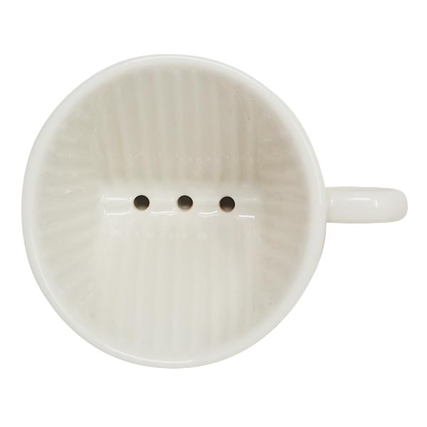 森修焼（しんしゅうやき）コーヒードリッパー（1-2人用、3つ穴）W95×H60mm uzumasa-10006977 京都太秦しぜんむら サンプル画像2