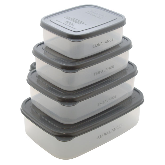EMBALANCE（エンバランス） RECTANGLE CONTAINER（レクタングルコンテナ） M（870ml）／Gray（グレー） uzumasa-10045721 京都太秦しぜんむら サンプル画像2