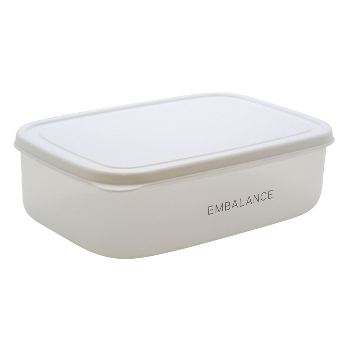 EMBALANCE（エンバランス） RECTANGLE CONTAINER（レクタングルコンテナ） L（1270ml）／White（ホワイト）