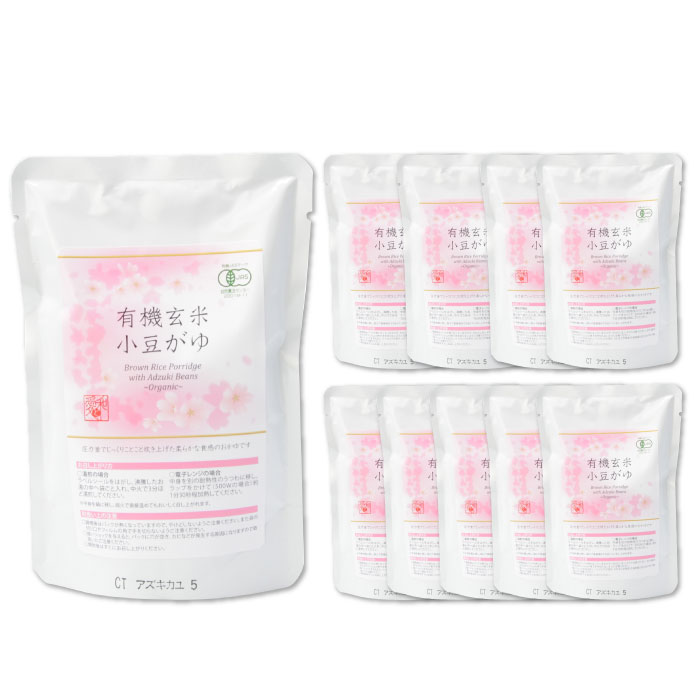 プレマシャンティ 有機玄米小豆がゆ 200g×10セット
