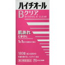 ハイチオールBクリア　180錠○リニューアル等により、パッケージ画像は予告なく変更されることがあります。お届けの商品と異なる場合がございますのでご了承ください。○肌代謝を助けるアミノ酸L−システインとビタミンB群、ビタミンCを配合。体の内側から肌細胞に働きかけ、肌全体の調子を良くし、肌あれなどに効果を発揮する医薬品です。●体の内側から、肌あれなどを改善し、肌の調子を良くします。肌代謝を助けるアミノ酸L−システインとビタミンB群、ビタミンCを配合した処方が、脂質代謝やコラーゲン生成を助けるとともに、肌細胞の生まれ変わりを正常化します。肌あれやにきびを改善し、キメの整ったクリアな肌へと導きます。●疲れにも効果を発揮します。バランスよく配合した6種類のビタミンB群が、栄養素を効率よくエネルギーに変換し、疲れにも効果を発揮します。●1日1回のみの服用で効果を発揮。しかも、小粒で飲みやすい錠剤です。飲み忘れが少ない、1日1回の服用。独自技術のフィルムコーティングを採用。サイズも小粒で飲みやすい錠剤となっています。内容量180錠使用上の注意使用上の相談点　1．服用後、次の症状があらわれた場合は副作用の可能性があるので、直ちに服用を中止し、この説明書を持って医師、薬剤師又は登録販売者に相談してください関係部位：症状皮膚：発疹消化器：胃部不快感2．1ヵ月位服用しても症状がよくならない場合は服用を中止し、この説明書を持って医師、薬剤師又は登録販売者に相談してください成分・分量3錠（成人1日量）中L−システイン80mgリボフラビンリン酸エステルナトリウム（ビタミンB2リン酸エステル）38mgピリドキシン塩酸塩（ビタミンB6）50mgチアミン硝化物（ビタミンB1硝酸塩）10mgニコチン酸アミド40mgビオチン100μgパントテン酸カルシウム20mgアスコルビン酸（ビタミンC）50mg添加物：無水ケイ酸、セルロース、乳酸Ca、ヒプロメロース、ヒドロキシプロピルセルロース、マクロゴール、ステアリン酸Mg、タルク、酸化チタン、トウモロコシデンプン、酒石酸、三二酸化鉄、ジメチルポリシロキサン、二酸化ケイ素、ポリビニルアルコールアクリル酸メタクリル酸メチル共重合体効能又は効果●次の諸症状の緩和：肌あれ、にきび、湿疹、皮膚炎、かぶれ、ただれ、口内炎、口角炎、口唇炎、舌炎、目の充血、目のかゆみ、赤鼻「ただし、これらの症状について、1ヵ月ほど使用しても改善がみられない場合は、医師又は薬剤師に相談してください。」●次の場合のビタミンB2の補給：肉体疲労時、妊娠授乳期、病中病後の体力低下時用法及び用量次の1回量を1日1回、水又はぬるま湯で服用してください。●成人（15才以上）1回量3錠●11才〜14才1回量2錠●11才未満服用しないこと保管及び取扱上の注意（1）直射日光の当たらない湿気の少ない涼しい所に保管してください。（2）小児の手の届かない所に保管してください。（3）他の容器に入れ替えないでください。（誤用の原因になったり品質が変わることがあります。）（4）ビンのフタはよくしめてください。しめ方が不十分ですと湿気などのため変質することがあります。また、本剤をぬれた手で扱わないでください。（5）ビンの中のつめ物は、輸送中に錠剤が破損するのを防ぐためのものです。開封後は不要となりますので取り除いてください。（6）使用期限をすぎたものは服用しないでください。問い合わせ先エスエス製薬株式会社0120−028−193区分医薬品原産国日本広告文責中部薬品株式会社0120-937-190