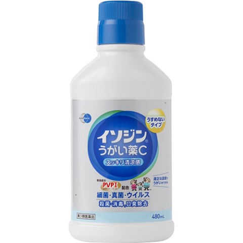 【第3類医薬品】イソジンうがい薬C 480ml[イソジン 風邪薬 うがい薬]