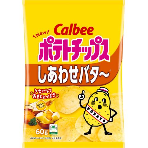 カルビー　ポテトチップ　しあわせバター　60g×12個セット［スナック　ポテチ］のサムネイル