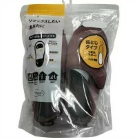 徳武産業　やわらか底でフィット前とじ　ワインM[スリッパ　履物］