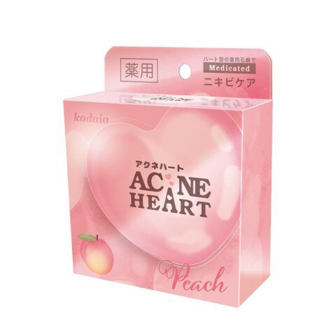 ●【在庫限り】薬用Mソープ　アクネハート　ピーチ80g［薬用石けん　ニキビ］