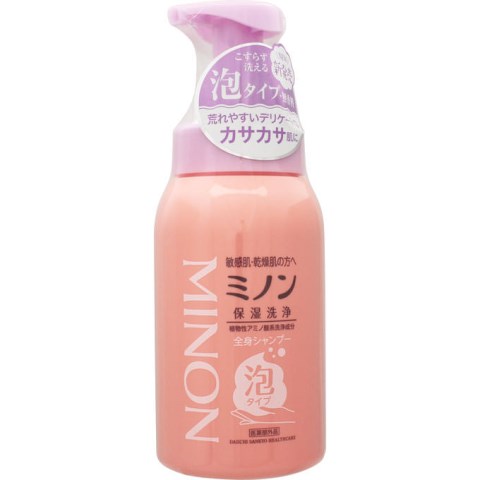 ミノン全身シャンプー 泡タイプ 500ml[ミノン 全身シャンプー]