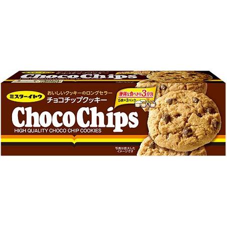 ●【在庫限り】ミスターイトウ チョコチップクッキー 15枚×12個セット［ビスケット　チョコ］（賞味期限2026/6/6）のサムネイル