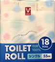 Vセレクト トイレロールシングル18ロール