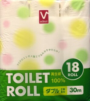 Vセレクト トイレロールダブル18ロ