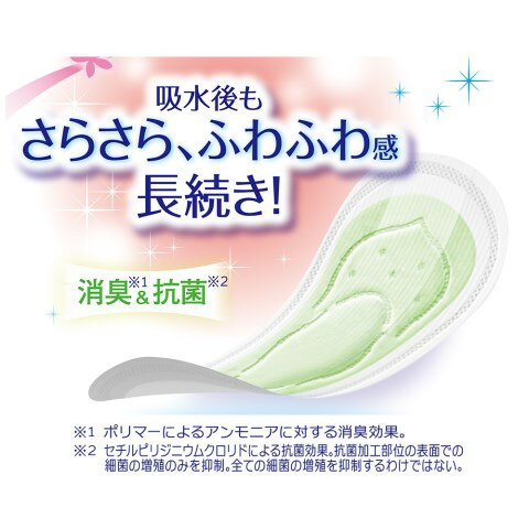 Vドラッグ　楽天市場店のチャームナップ　吸水さらフィ　ふんわり肌タイプ　微量用　無香料　32枚入[チャームナップ　尿とりパッド］｜アングル2