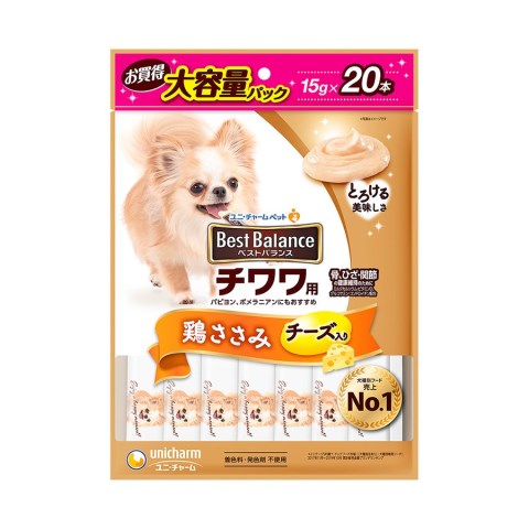 ベストバランス チワワ用 鶏ささみ 15g×20本［ベストバランス 犬 おやつ］