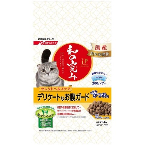 JPスタイル 和の究み猫用セレクトヘルスケアデリケートなお腹ガード 1．4kg［ジェーピースタイル キャットフード ドライ］
ITEMPRICE