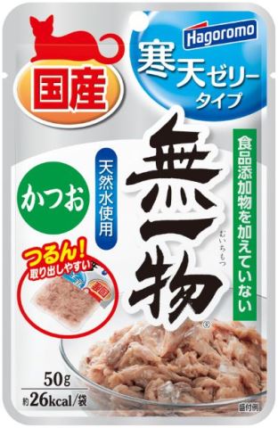 はごろもフーズ 無一物 パウチ 寒天ゼリー かつお 50g［猫 ウェット］