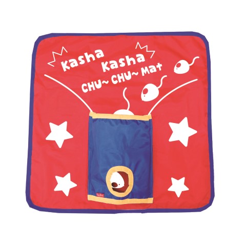 ●【在庫限り】ペッツルート　カシャカシャお遊びマット　ちゅーちゅー1個［猫　おもちゃ］