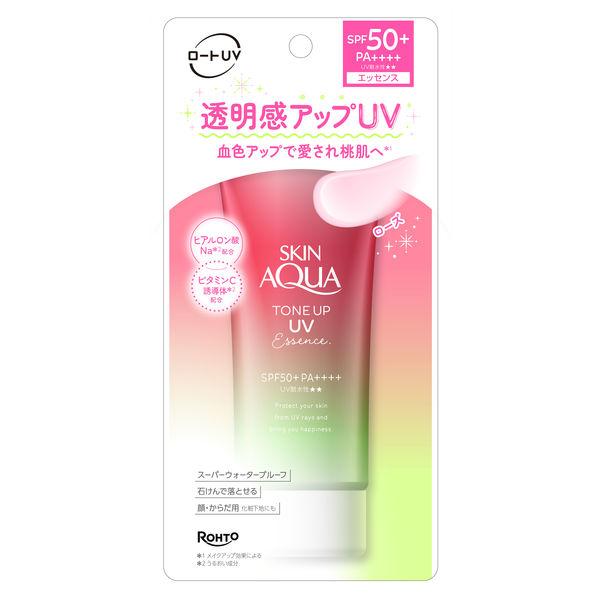 スキンアクア トーンアップUVエッセンス ハピネスオーラ 80g ［スキンアクア トーンアップUVエッセンス 日焼け止め］