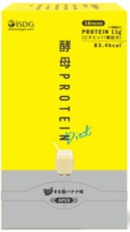 ●【在庫限り】医食同源　酵母プロテイン　きな粉バナナ味　18包(賞味期限2025/4/12）［ダイエット　プ..