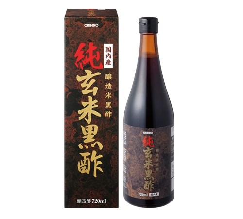 オリヒロ 純玄米黒酢 720ml[純玄米黒酢]