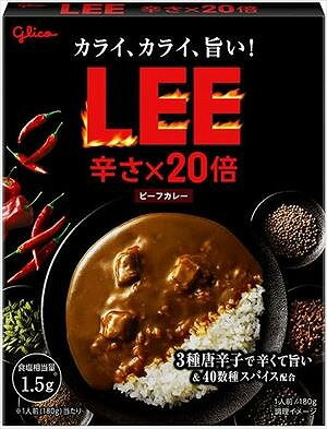 ビーフカレー LEE 辛さ×20倍 180gx10個セット［レトルト食品 カレー]