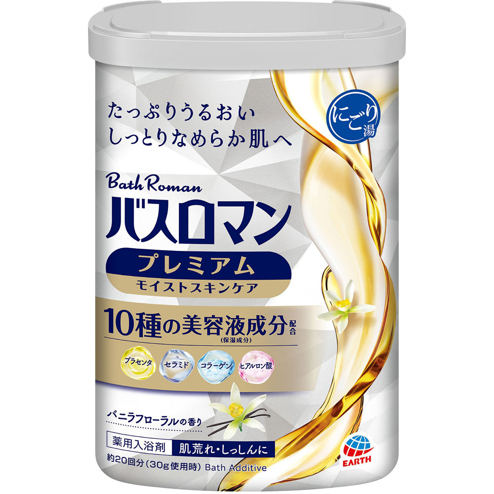 バスロマン　プレミアム　モイストスキンケア　600g[バスロマン　入浴剤］