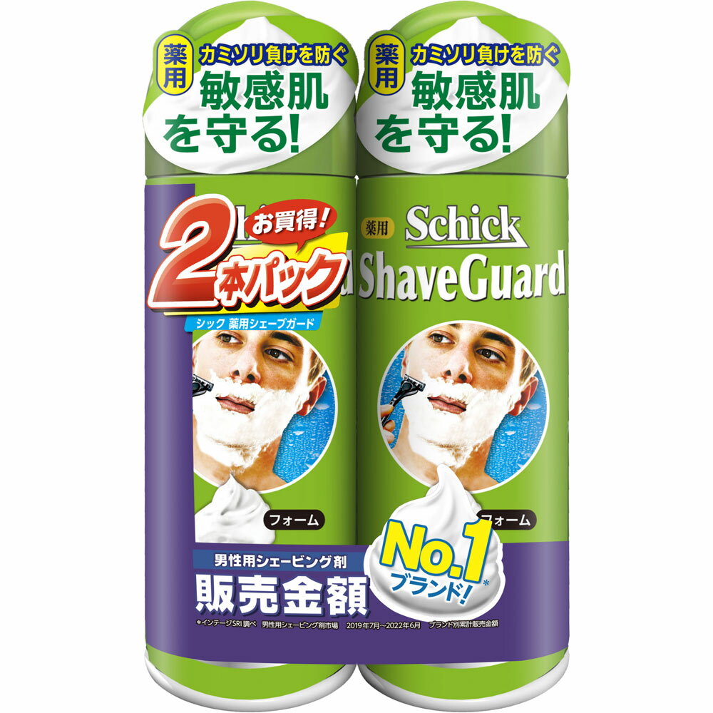 ◇シック薬用シェーブガード　シェービングフォーム 200g×2［男性用　髭剃り］のサムネイル