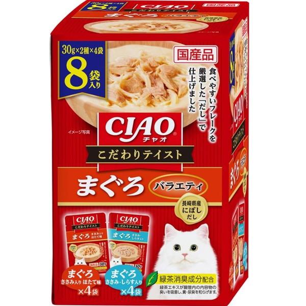 CIAO　こだわりテイスト　まぐろバラエティ　30g　8袋入［ペット　えさ］