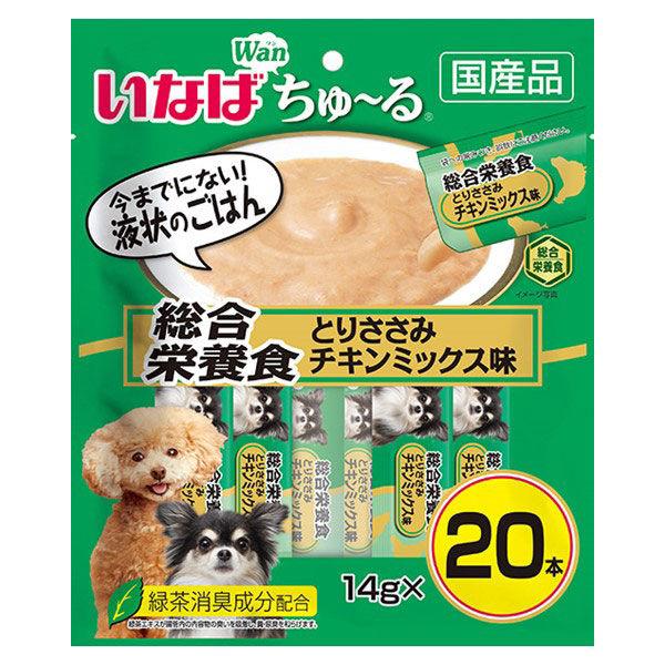 いなば 犬用ちゅーる 総合栄養食 とりささみ チキンミックス味 14g×20本入［いなば ちゅーる 犬 おやつ］(4)