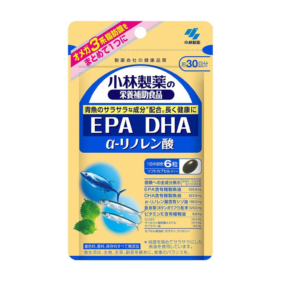 小林製薬 EPADHAα−リノレン酸180粒[サプリメント EPA]