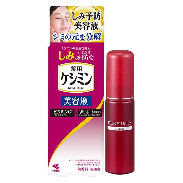 ・角質層奥までスーッと浸透、シミを防ぐ美容液・ビタミンC誘導体（シミ抑制成分）がシミを防ぐ・Wサポート保湿（アルピニアホワイト＋ヒアルロン酸）でシミが出来やすい肌をしっかり保湿○リニューアル等により、パッケージ画像は予告なく変更されることがあります。お届けの商品と異なる場合がございますのでご了承ください。○内容量30mlサイズ幅53×高さ159×奥行き30mm使い方化粧水のあと、適量（2−3プッシュ）を手のひらにとり、お肌になじませてください。成分有効成分・・・L−アスコルビン酸2−グルコシド、グリチルリチン酸ジカリウム、トコフェロール酢酸エステルその他成分・・・アルピニアカツマダイ種子エキス、ヒアルロン酸Na−2、加水分解ヒアルロン酸、油溶性甘草エキス（2）、海藻エキス−5、グリコシルトレハロース・水添デンプン分解物混合溶液、ペンチレングリコール、BG、アクリル酸・メタクリル酸アルキル共重合体、イソステアリン酸POEグリセリル、EDTA−2Na、カルボキシビニルポリマー、ジグリセリン、水酸化K、テトラオクタン酸ペンタエリスリット、ステアリン酸POEソルビタン、ベタイン、濃グリセリン、ポリオキシブチレンポリオキシエチレンポリオキシプロピレングリセリルエーテル（3B．O．）（8E．O．）（5P．O．）、メチルポリシロキサン、架橋型メチルポリシロキサン、軽質流動イソパラフィン、無水ケイ酸、エタノール、フェノキシエタノール、パラベン、精製水有効成分＜有効成分＞L-アスコルビン酸 2-グルコシド、グリチルリチン酸ジカリウム、トコフェロール酢酸エステル＜その他成分＞アルピニアカツマダイ種子エキス、ヒアルロン酸Na-2、加水分解ヒアルロン酸、油溶性甘草エキス(2)、海藻エキス-5、グリコシルトレハロース・水添デンプン分解物混合溶液、ペンチレングリコール、BG、アクリル酸・メタクリル酸アルキル共重合体、イソステアリン酸POEグリセリル、EDTA-2Na、カルボキシビニルポリマー、ジグリセリン、水酸化K、テトラオクタン酸ペンタエリスリット、ステアリン酸POEソルビタン、ベタイン、濃グリセリン、ポリオキシブチレンポリオキシエチレンポリオキシプロピレングリセリルエーテル(3B.O.)(8E.O.)(5P.O.)、メチルポリシロキサン、架橋型メチルポリシロキサン、軽質流動イソパラフィン、無水ケイ酸、エタノール、フェノキシエタノール、パラベン、精製水使用上の注意・お肌に異常が生じていないかよく注意して使用してください。お肌に合わないとき、すなわち次のような場合には使用を中止してください。そのまま使用を続けると症状を悪化させることがあるので、皮フ科専門医等にご相談ください。（1）使用中、赤み・はれ・かゆみ・刺激・色抜け（白斑等）や黒ずみ等の異常があらわれた場合。 （2）使用したお肌に、直射日光があたって上記のような異常があらわれた場合。・傷・湿疹等お肌に異常のあるときは使用しないでください。目に入ったときは、すぐに洗い流してください。・極端に高温又は低温になるところや直射日光があたるところには置かないでください。お子様の手の届くところには置かないでください。製造元小林製薬問い合わせ先小林製薬　お客様相談室TEL：0120-5884-019:00-17:00※土日祝日を除く区分化粧品原産国日本広告文責中部薬品株式会社0120-937-190