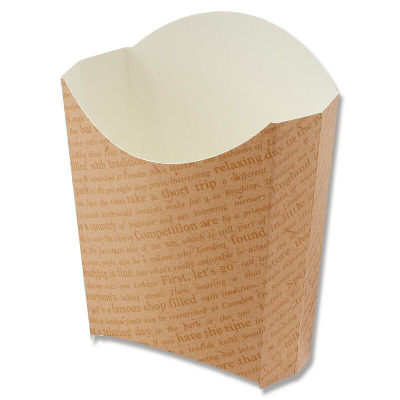 食品容器 スナックケース L クラフトチェッカー 50枚入 シモジマ