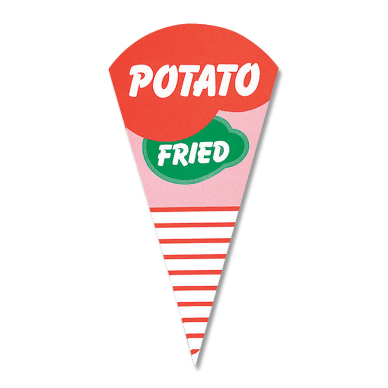 食品袋 H-8-5 三角ポテト S 100枚入 ノーブランド