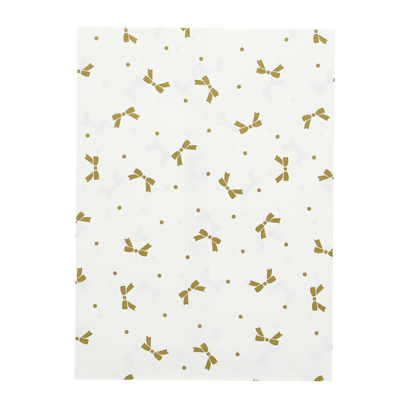 紙袋 柄小袋 8才 ニューリボン 金 100枚 シモジマ