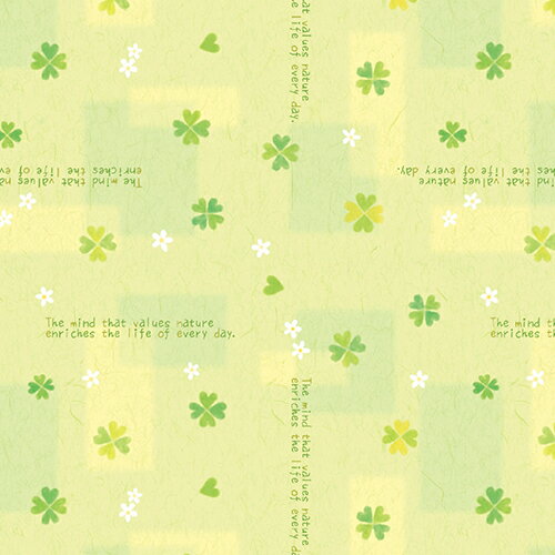 ラッピング 包装紙ロール 10枚巻 ハッピークローバー 半才判 49-7564 ササガワ