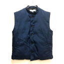 コムデギャルソンシャツ COMME des GARCONS SHIRT スタンドカラー ナイロン ダウンベスト ジャケット S ネイビー 紺 秋冬 メンズ 【中古】【ベクトル 古着】 170505 VECTOR×Refine