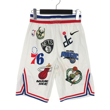 【中古】シュプリーム SUPREME × ナイキ NIKE NBA 18SS Teams Authentic バスケショーツ ロゴ プリント ハーフパンツ S マルチカラー AQ4231-100 メンズ 【ベクトル 古着】 191121 VECTOR×Refine