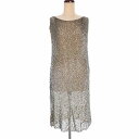 未使用品 ポール ポワレ PAUL POIRET a Paris SEQUIN DRESS スパンコール ワンピース ドレス 36 シルバー 銀 1852-2232-136-070 国内正規 レディース  210325