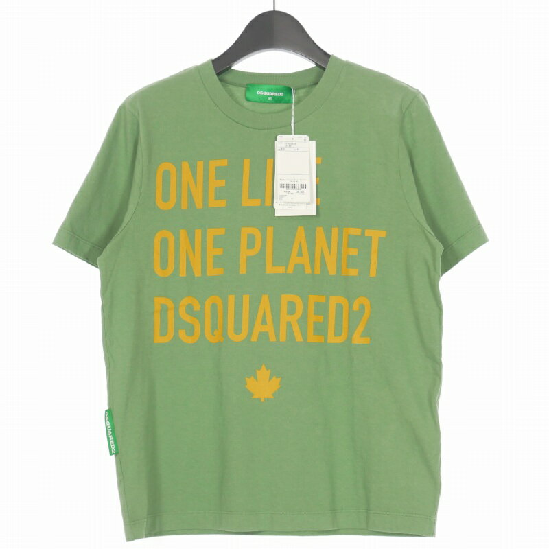 DSQUARED2 Tシャツ 黄緑 紫 緑 黄色 ブランドロゴ コットン 楽天市場】ディースクエアード tシャツ(カラーグリーン