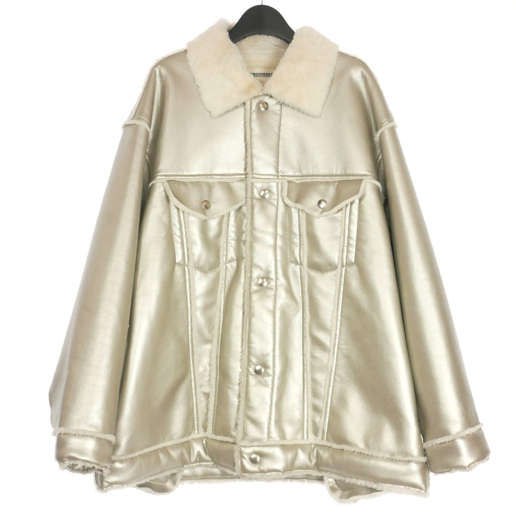 【中古】ディスカバード DISCOVERED 21AW FAKE MOUTON BLOUSON フェイクムートンブルゾン ジャケット F シルバー メンズ 【ベクトル 古着】 240330ブランドディスカバード DISCOVERED表記サイ...