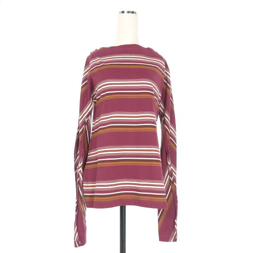 【中古】マルニ MARNI 22AW インサイドアウト ボートネックカットソー Tシャツ 長袖 40 バーガンディ 赤 THJE0267A0 国内正規 レディース 【ベクトル 古着】 240729 【中古】マルニ MARNI 22AW インサイドアウト ボートネックカットソー Tシャツ 長袖 40 バーガンディ 赤 THJE0267A0 国内正規 レディース 【ベクトル 古着】 240729