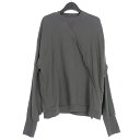 【中古】ジョーチア JOE CHIA 19AW アシンメトリー スウェットシャツ トレーナー 長袖 M チャコールグレー F19M_SW06 メンズ 【ベクトル 古着】 241114