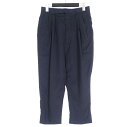 【中古】ジョンローレンスサリバン JOHN LAWRENCE SULLIVAN 15SS ウール カノニコサルエルパンツ スラックス 34 ネイビー 紺 2A01815-12 レディース 【ベクトル 古着】 250213(4)