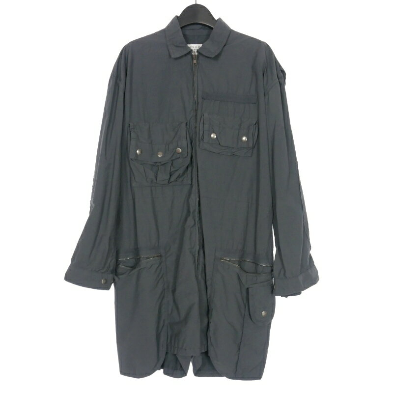【中古】メゾンマルジェラ 1 Maison Margiela 1 22SS ジャンプスーツ オールインワン 長袖 ショートパンツ 40 ダークグレー S51FP0103 国内正規 レディース 【ベクトル 古着】 241203