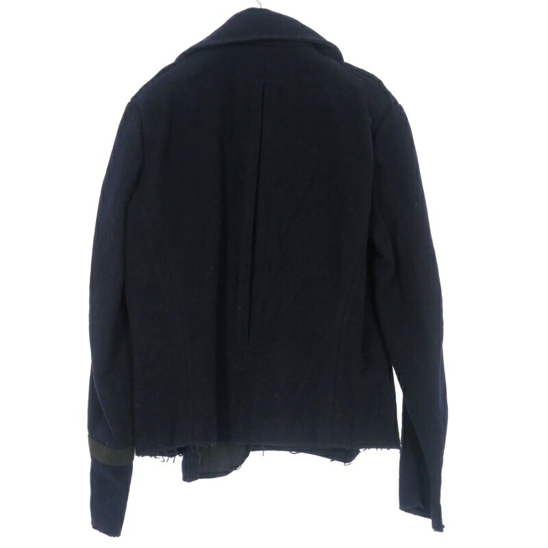 【中古】カラー kolor カットオフ Pコート ジャケット 1 ネイビー 10WCM-G01102 メンズ 【ベクトル 古着】 250118