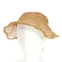 【中古】未使用品 メゾンマルジェラ Maison Margiela 22SS ハンドメイド ワイヤーストローハット 麦わら帽子 M ベージュ S50TC0062...