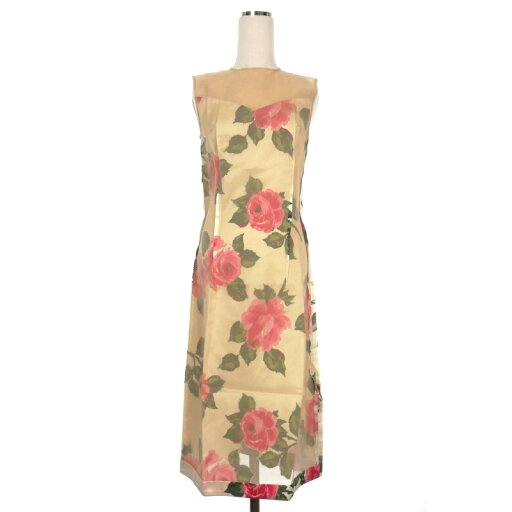 【中古】メゾンマルジェラ Maison Margiela 18SS 白タグ フラワープリント オーガンジーワンピース ドレス 36 ベージュ S29CT0730 国内正規 レディース 【ベクトル 古着】 250207 【中古】メゾンマルジェラ Maison Margiela 18SS 白タグ フラワープリント オーガンジーワンピース ドレス 36 ベージュ S29CT0730 国内正規 レディース 【ベクトル 古着】 250207