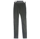 【中古】未使用品 アンドゥムルメステール ANN DEMEULEMEESTER 22AW FLORENCE 羊革 レザースキニーパンツ 40 ブラック 黒 22...
