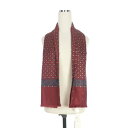 【中古】未使用品 メゾンマルジェラ Maison Margiela 22AW カレンダータグ シルクスカーフ ストール 総柄 UNI ボルドー S50TE0092 国内正規 メンズ レディース 【ベクトル 古着】 250801