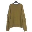 【中古】ドリスヴァンノッテン DRIES VAN NOTEN 23AW クルーネック カーゴスウェット トレーナー 長袖 L オリーブ 緑 メンズ 【ベクトル ...