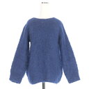 【中古】イリアンローブ iliann loeb モヘヤ シャギーニット セーター 長袖 ブルー 青 194-192 レディース 【ベクトル 古着】 250318(4)