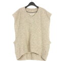 【中古】未使用品 ジエダ Jieda 23AW OVER V NECK VEST ニットベスト 1 グレー Jie-23W-CT07 メンズ 【ベクトル 古着】...